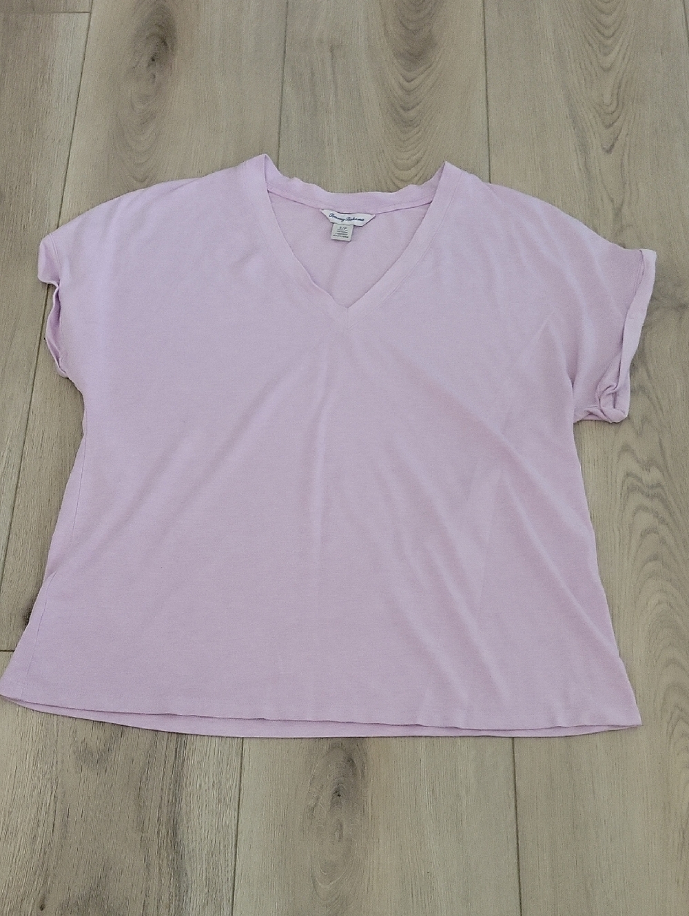 Tommy Bahama Light Pink V-Neck Short Sleeve Tee